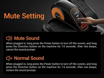 Quiet Portable Under Desk Elliptical for Seniors