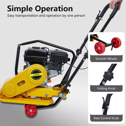 7HP Plate Compactor 4200lbs Compaction Force Rammer