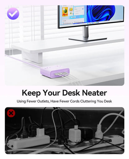 Power Strip 8-in-1 Desktop Charging Station