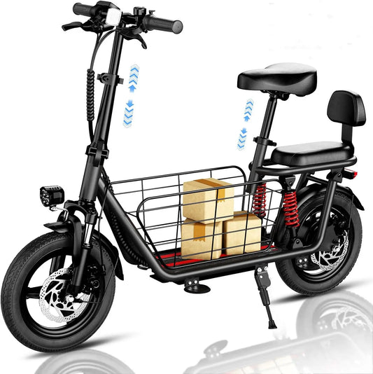 850W peak adult electric scooter with 14-inch tires