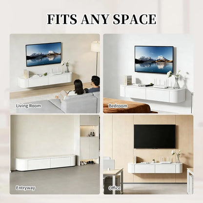 Floating TV Stand Wall Mounted Media Console