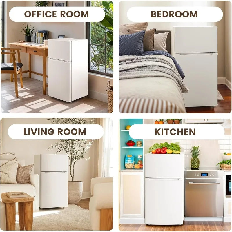 3.55 Cu.Ft Mini Fridge with Freezer