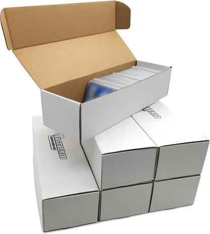 Cardboard Trading Card Storage Box with Dividers