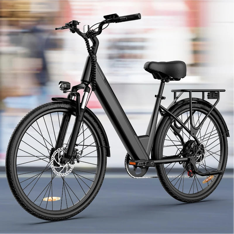 750W E-Bike Commuter 26x2" Tires 20MPH Speed