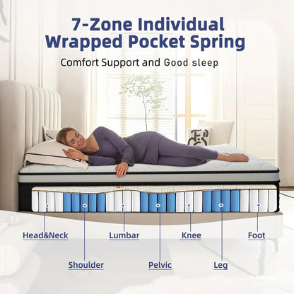 12 Inch Gel Memory Foam Hybrid Mattress