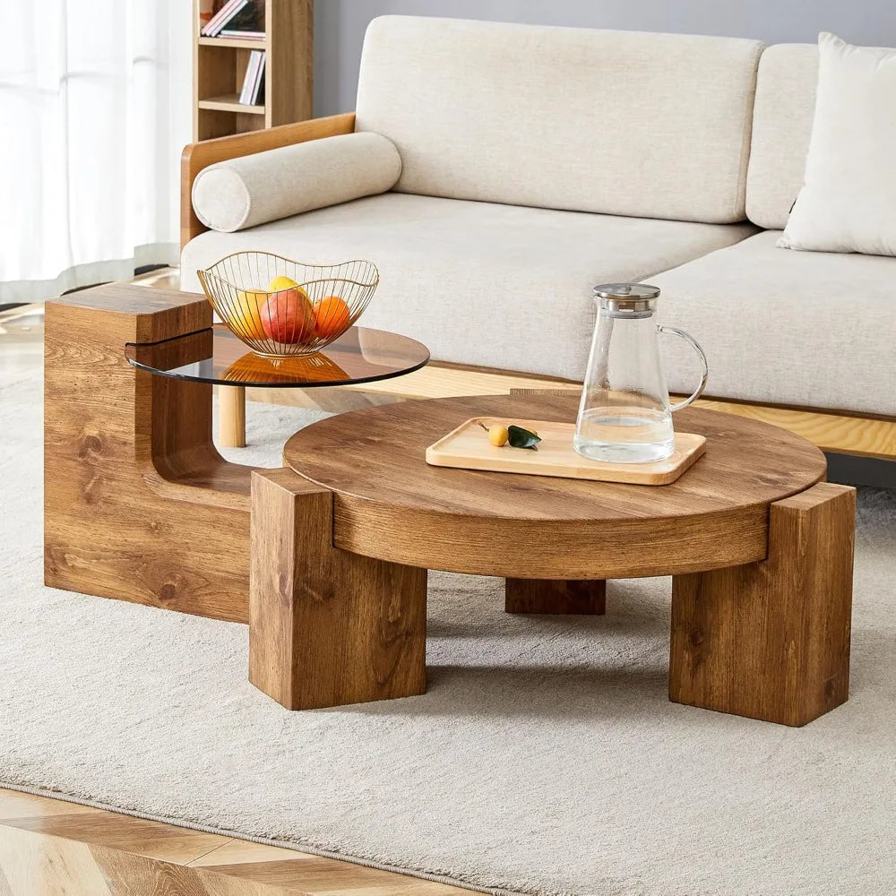 2 in 1 Detachable Small Center Table Set