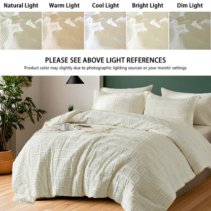 Solid color cut flower Queen size Comforter sets