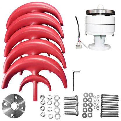 4500W Wind Turbines 5 Blades Axis Wind Generator