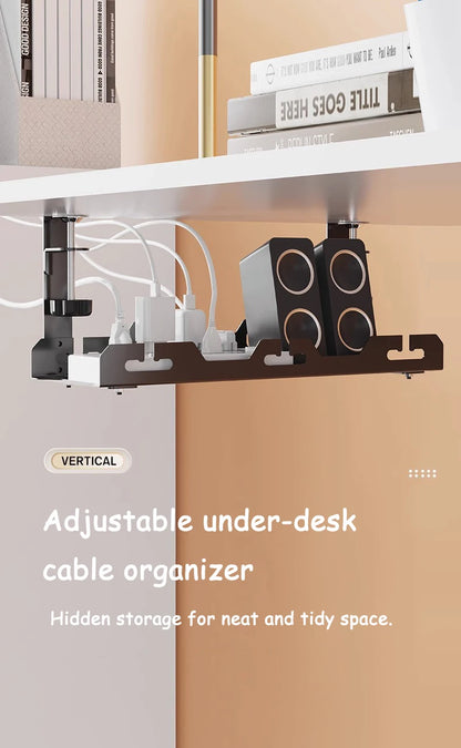 Telescopic Under Table Storage Rack Organizer