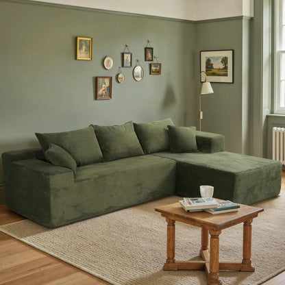 103" L Shaped Sectional Boneless Couch