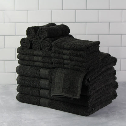 18 Piece 100% Cotton Towel Set