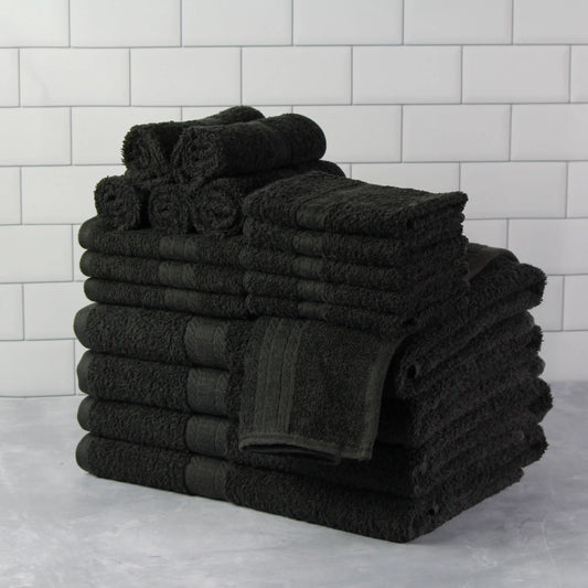 18 Piece 100% Cotton Towel Set