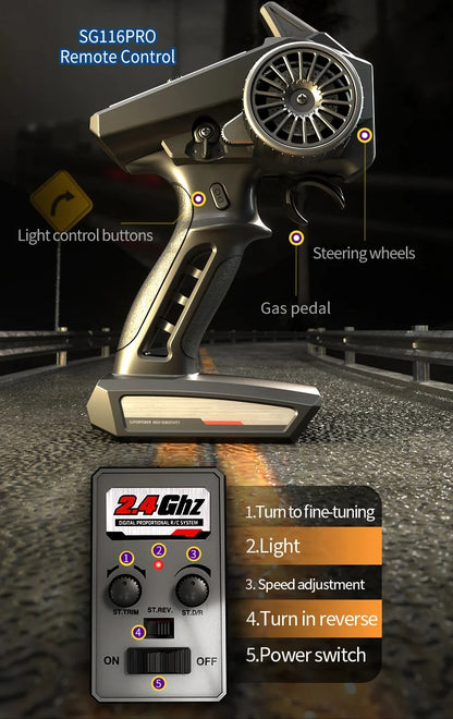 4WD RC Professional Racing 2.4G High Speed Off-Road Drift Car