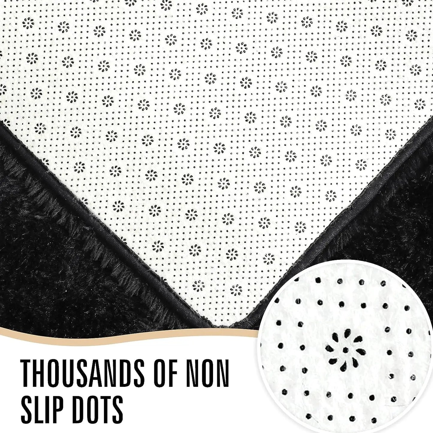 Fluffy Non-Slip Rugs for Hardwood Floors Room Decor