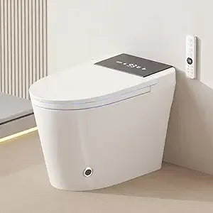 Luxury Smart Toilet with Water Tank, Auto Close Lid
