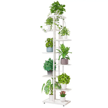 8 Tiers Metal Indoor Outdoor 9 Potted Plant Holders