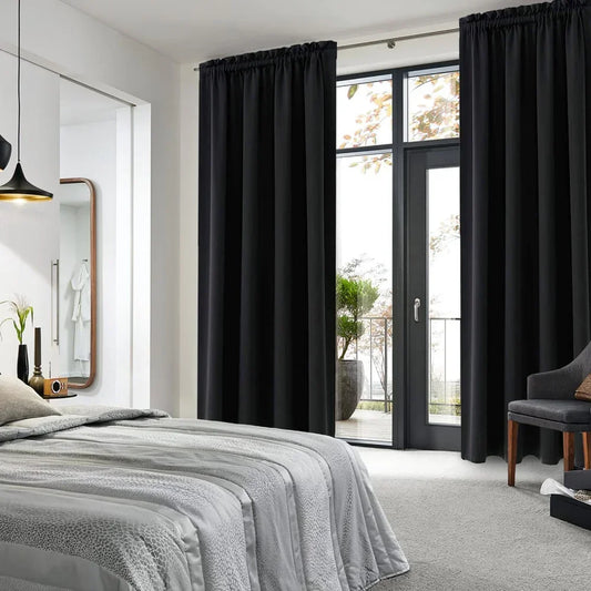 1 Panel Black Out Curtains Panels Drapes for Living Room Bedroom
