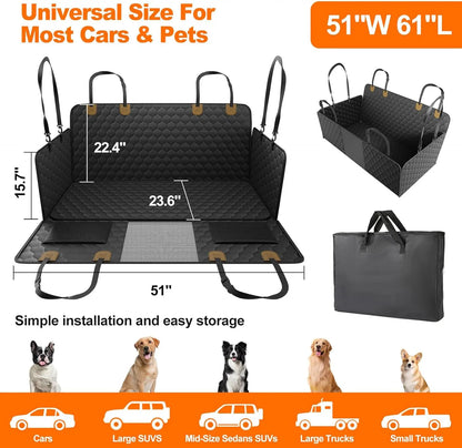 Waterproof Foldable Dog Seat Safety Protector.
