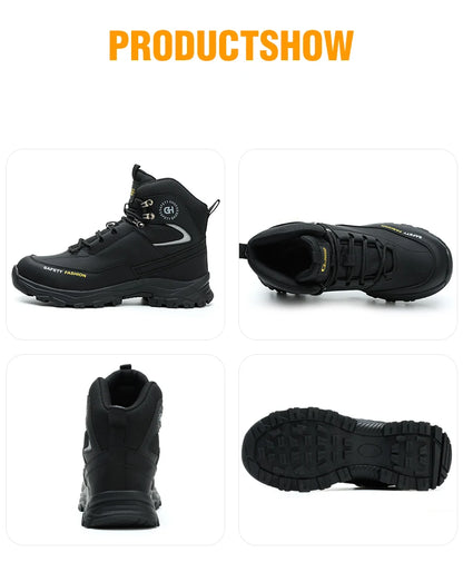 High Top Safety Shoes Men Steel Toe Work boots