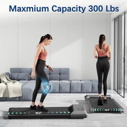 2.5HP Treadmills 2in1 Walking Running Fitness Exercise Machine