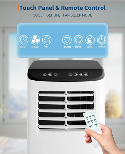 8,000 BTUs 3-in-1 Cooling AC Portable Air Conditioner with Fan & Dehumidifier