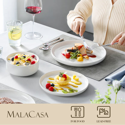 18/36-Piece Ceramic Plate Porcelain Dinnerware Set