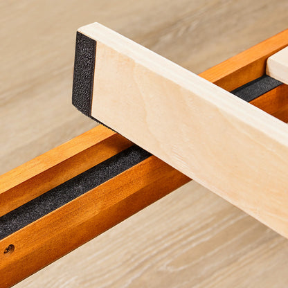 Solid Wood Bed Frame with Sturdy Slats