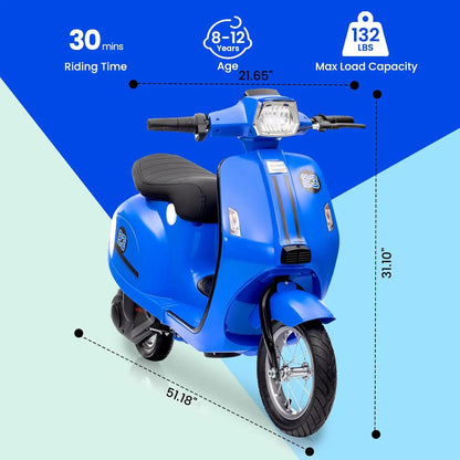 24V Electric Motorcycle for Kids 6-14 Years