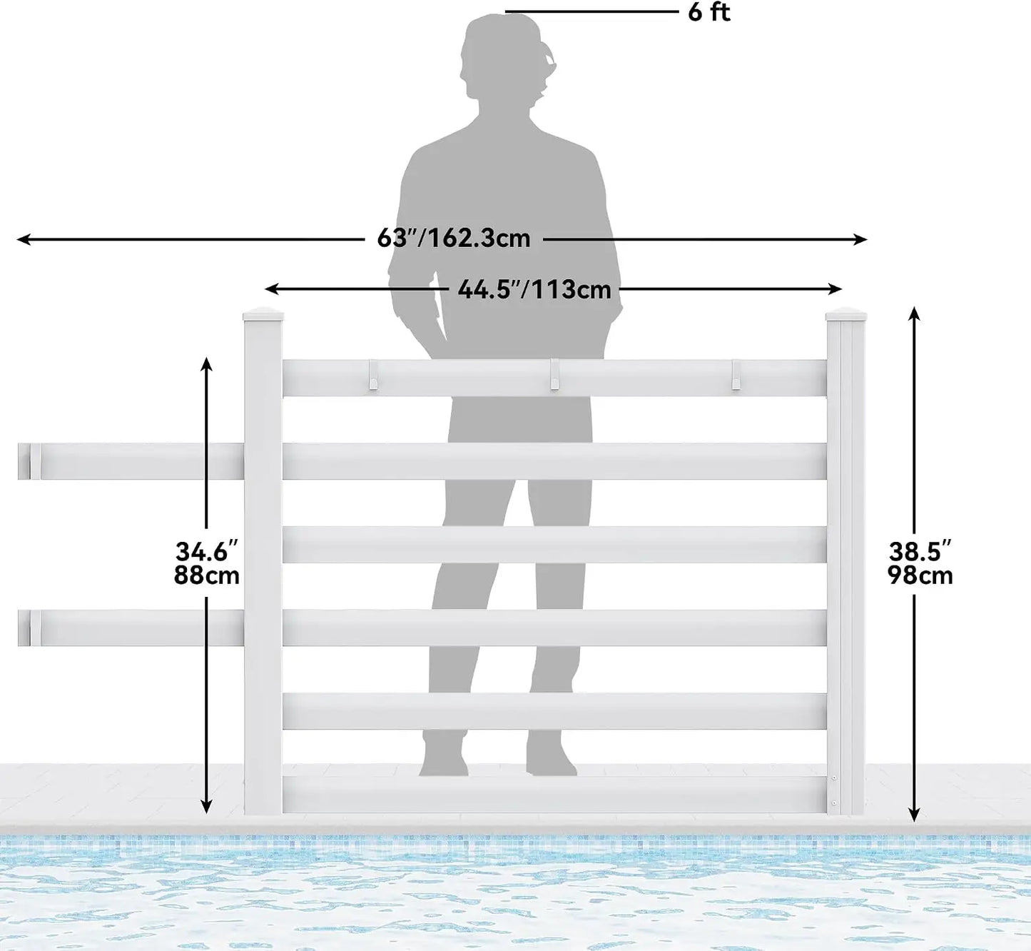 Pool Storage Bins with Towel Rack