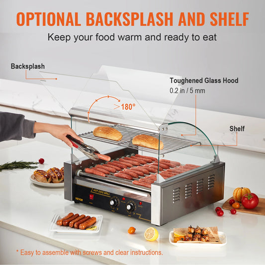 5/7/11 Rods Commercial Hot Dog Roller Machine