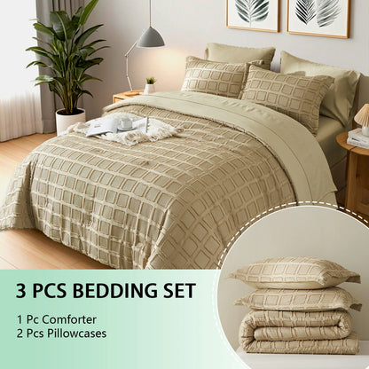 Solid color cut flower Queen size Comforter sets