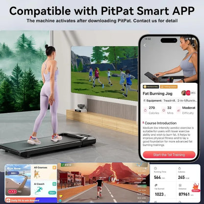 3 in 1 Portable Treadmill with Remote Control LED Display