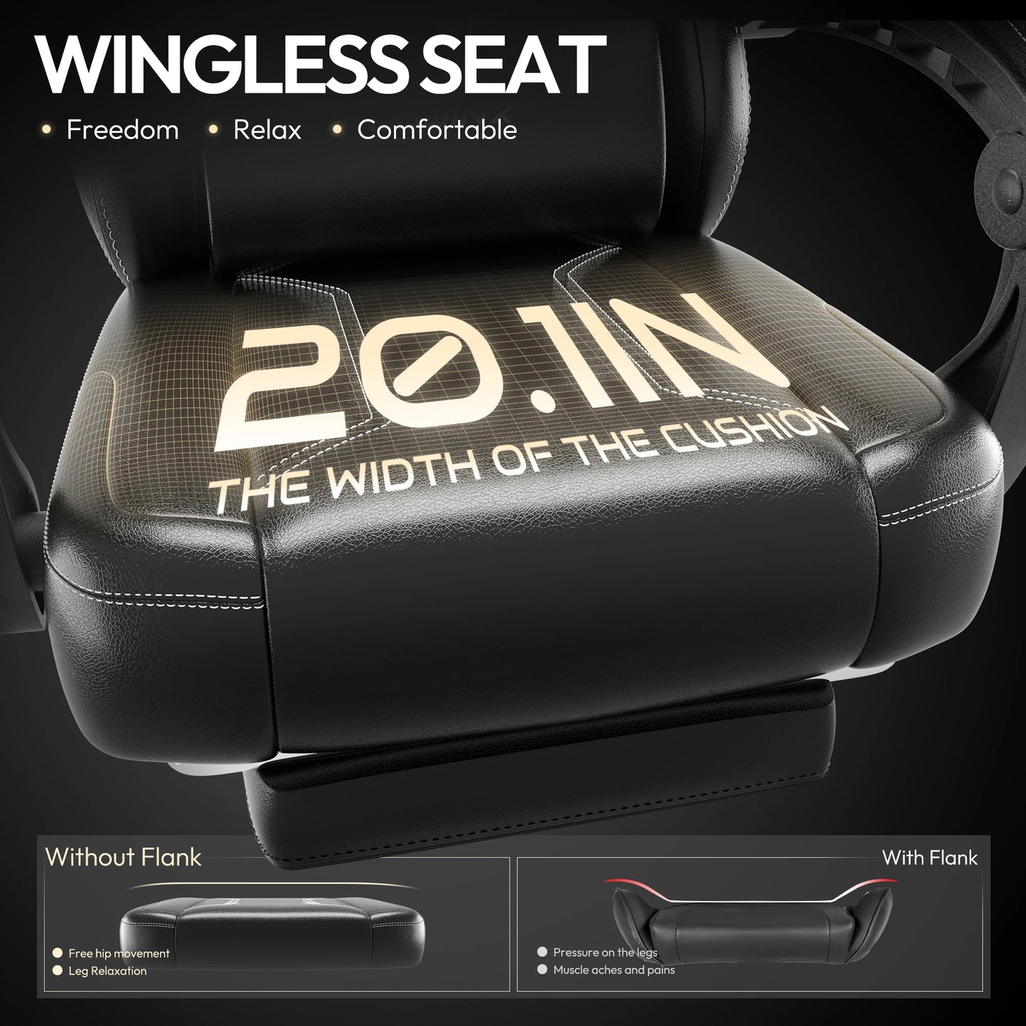 Gaming Chair with Pocket Spring Cushions