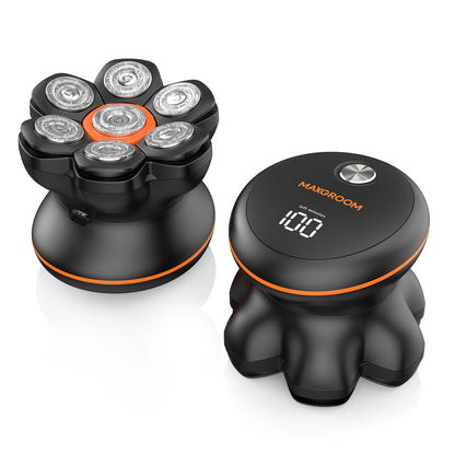 7D Electric Waterproof Head Shaver USB Rechargeable