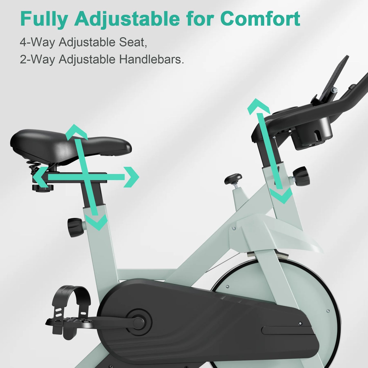 32-Level Magnetic Resistance Stationary Bikes for Home