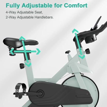 32-Level Magnetic Resistance Stationary Bikes for Home