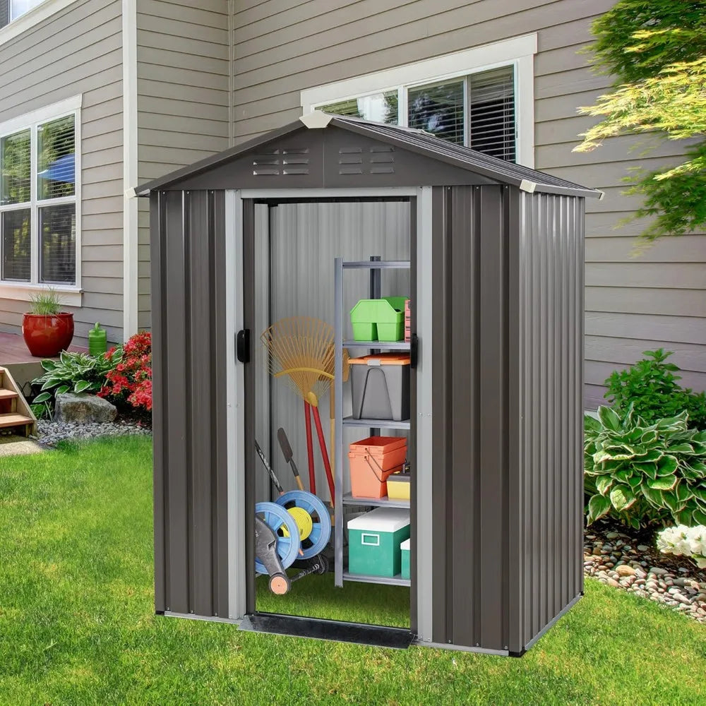 5 x 3 x 6 FT Outdoor Storage Shed, with Side Window