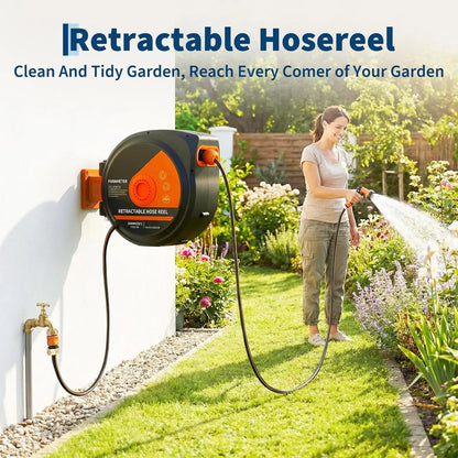 Retractable Wall Mounted Heavy Duty Garden Hose