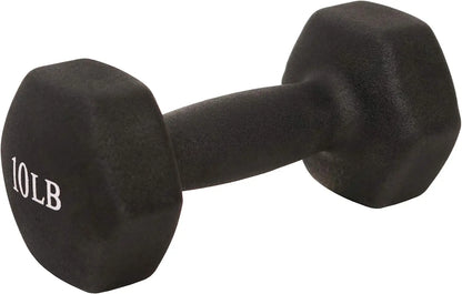 10-bls. Neoprene Coated Hex Dumbbells