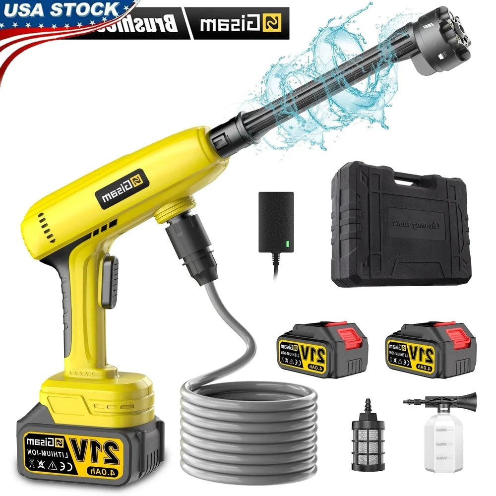 Cordless Pressure Washer with 6-in-1 Nozzle