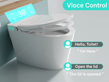 One-Piece Toilet with Dual Auto Flush in 1.28GPF