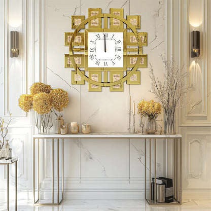 60CM Decorative Wall Clock Inlay Battery Operated