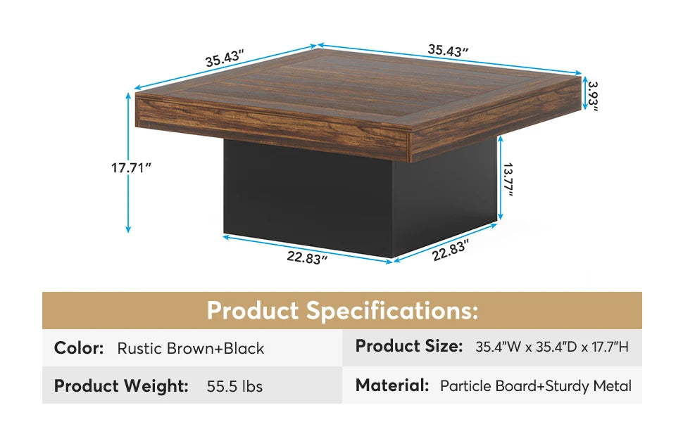 Coffee Table with LED lighting