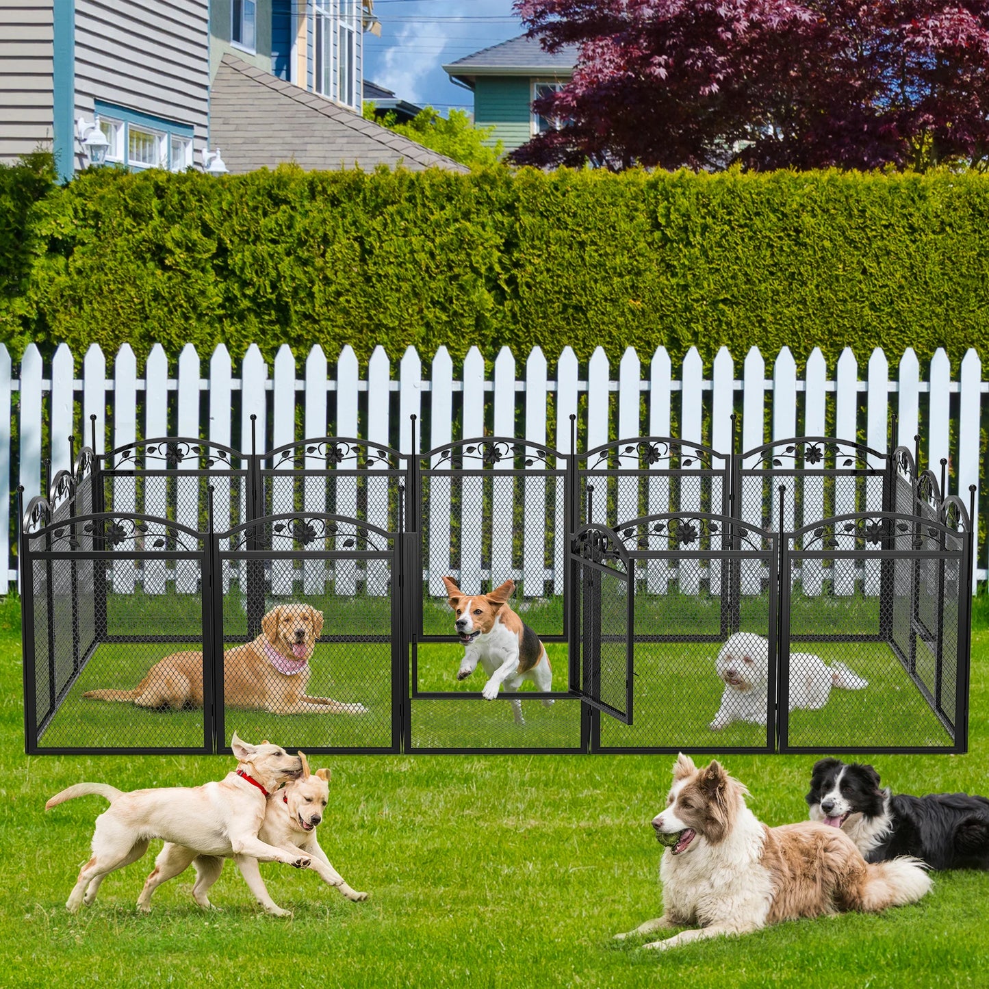 8 Panels Heavy Duty Dog Playpen Pen
