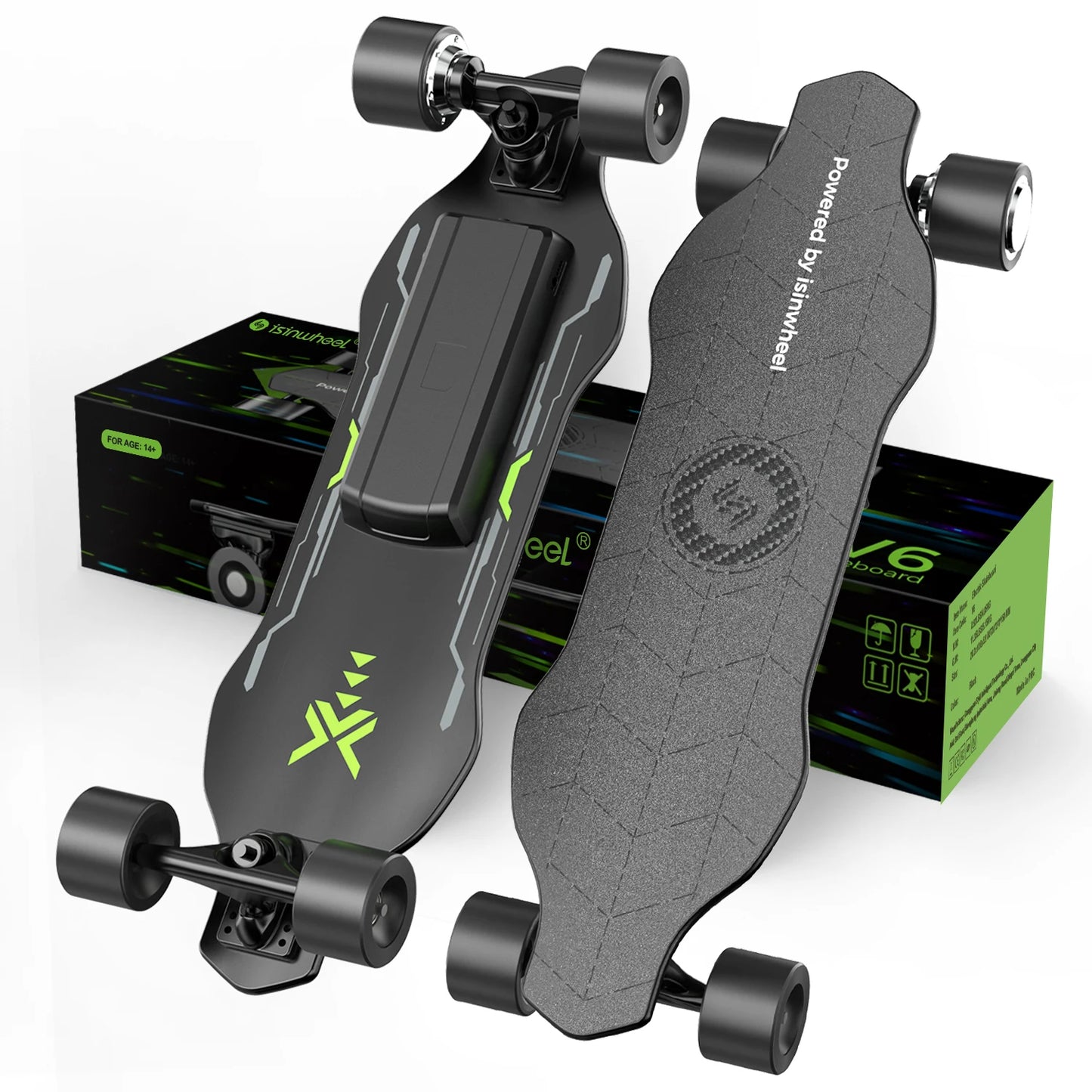 Electric Scooter Four-Wheel E-Scooter Top Speed 12Mph