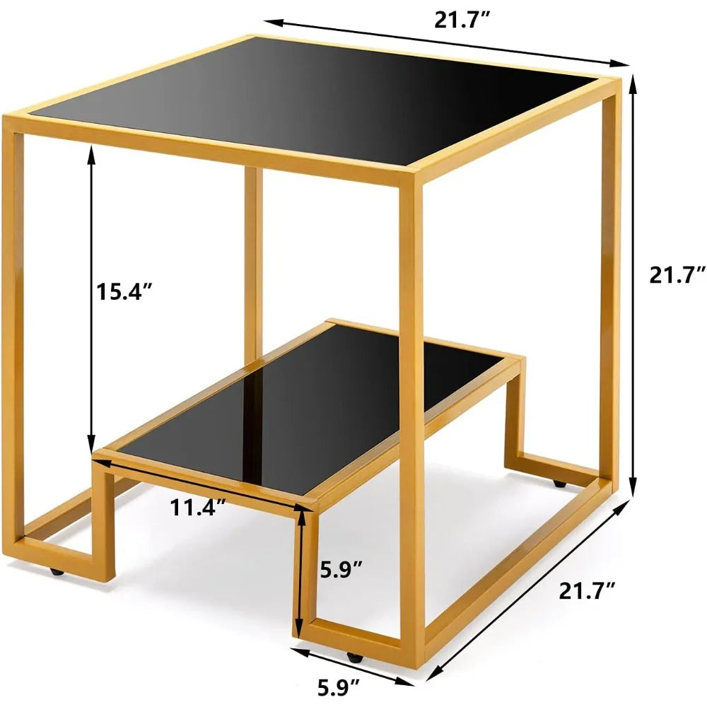 Simple Modern Glass 3-Piece Table Set