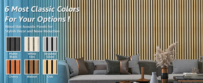 94.5x7.9-inch 4PCS Wood Noise Reduction 3D Textured Wall Panels