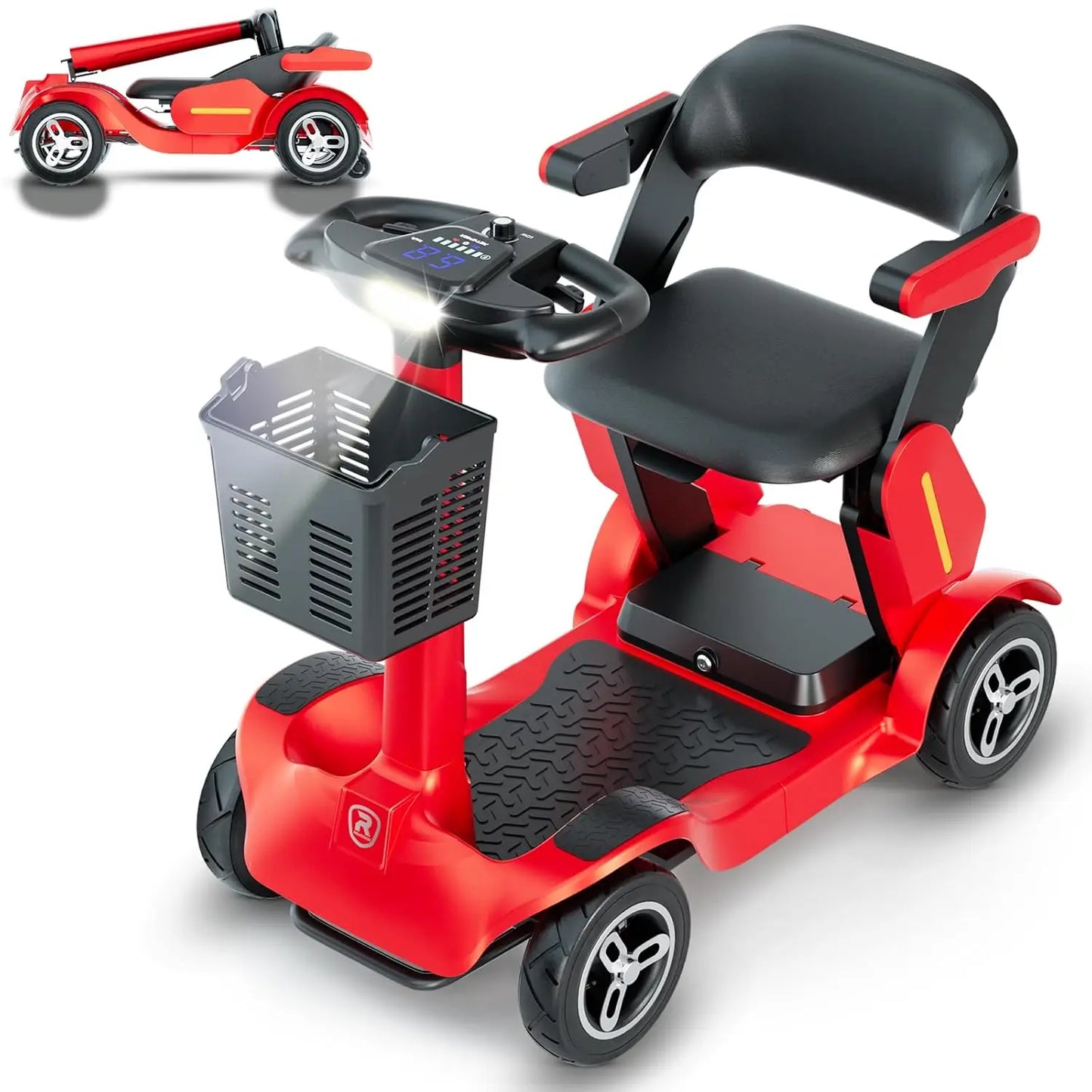 Scooter, Electric Powered Wheelchair with 35Mile Long Range