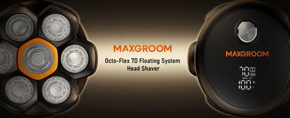 7D Electric Waterproof Head Shaver USB Rechargeable