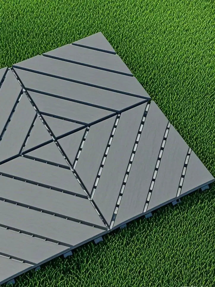 44 Pack 12" x 12" Square Waterproof Patio Interlocking Deck Tiles